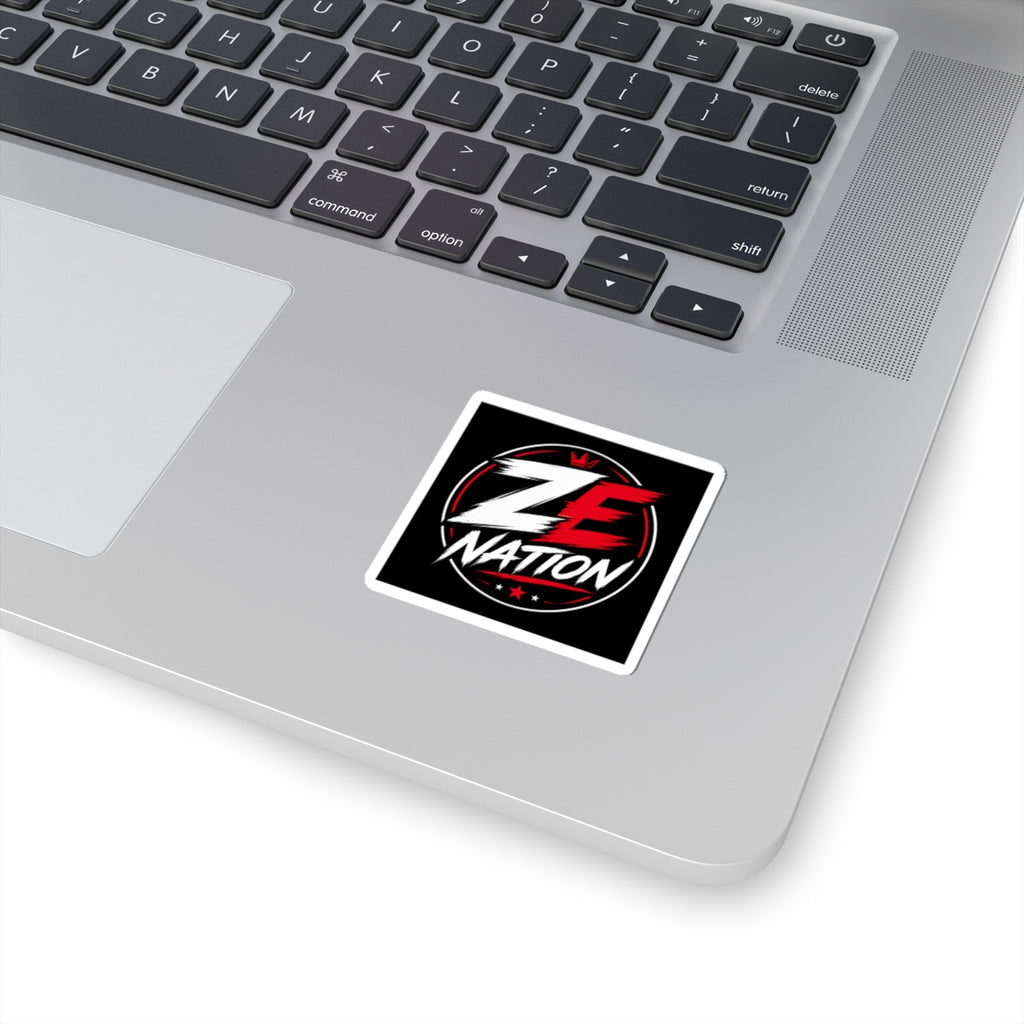 ZE Nation Logo Sticker — Kiss-Cut Gaming Decal for Laptops, Water Bottles & Gear